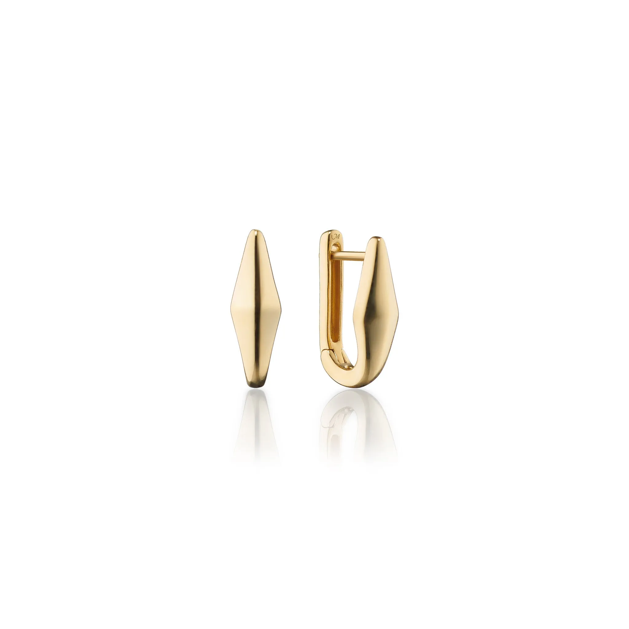 18K Gold "Points North" Earring