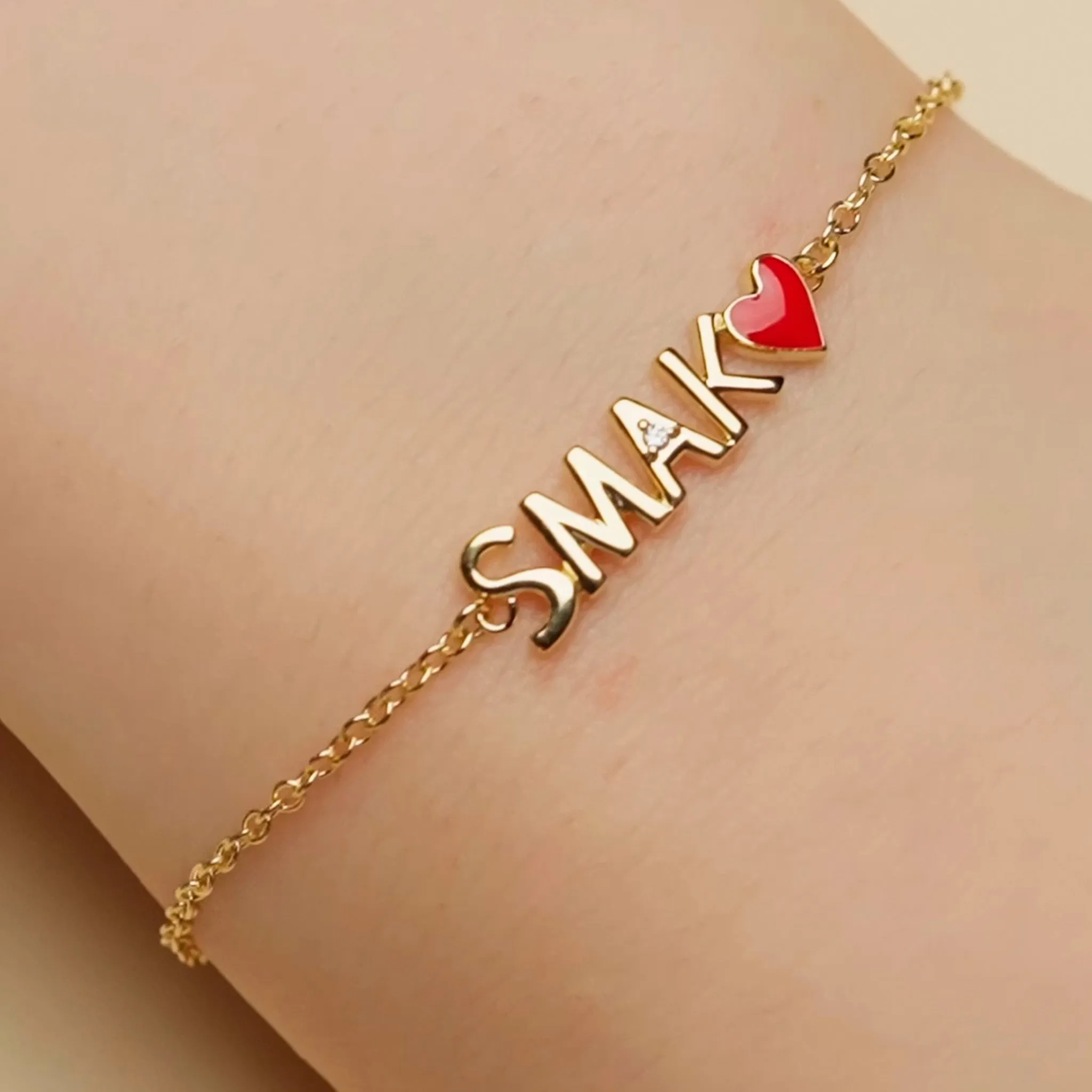 18K Yellow Gold “SMAK” Bracelet
