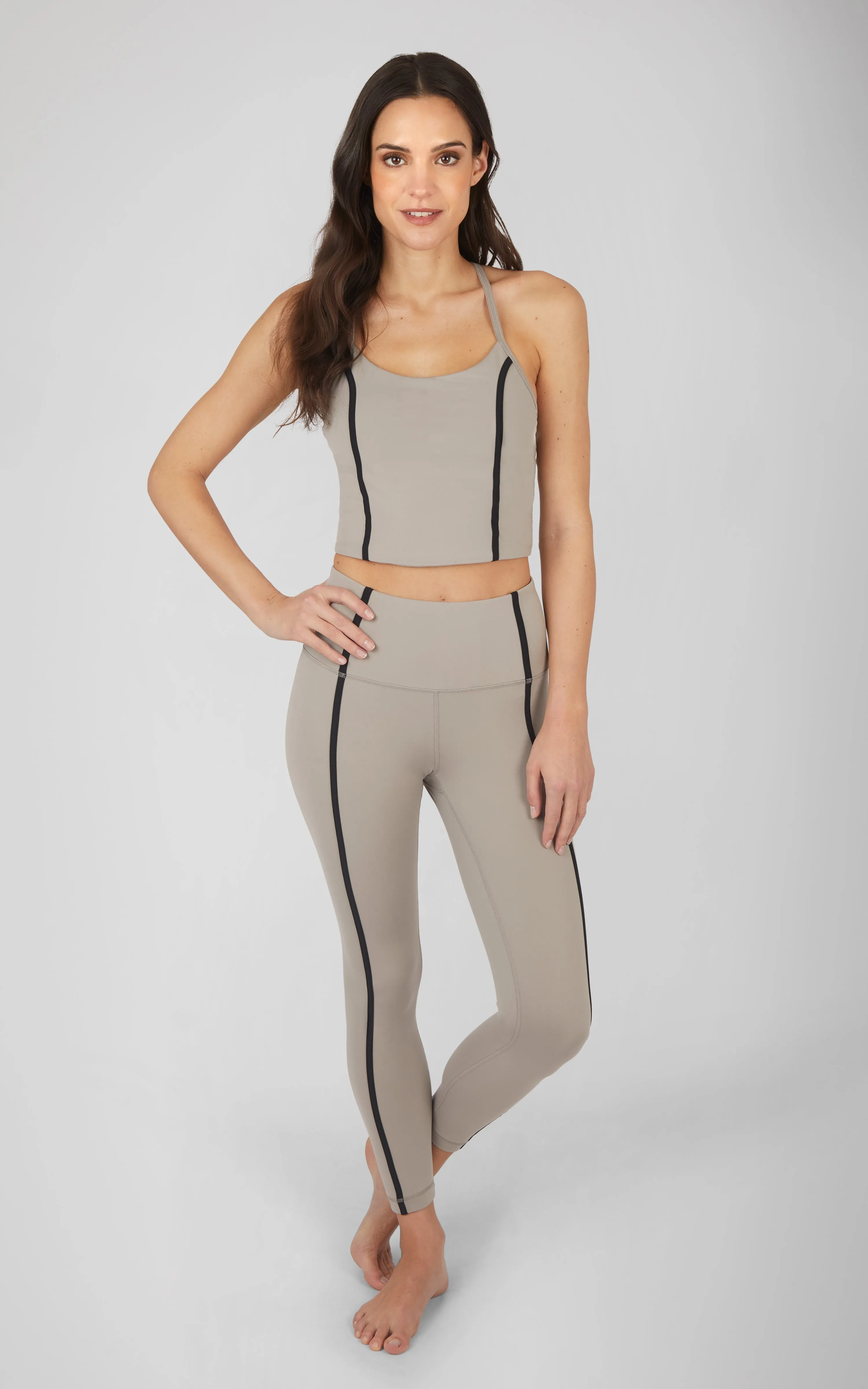 2 PC Lux Bra Tank and Ankle Legging Set