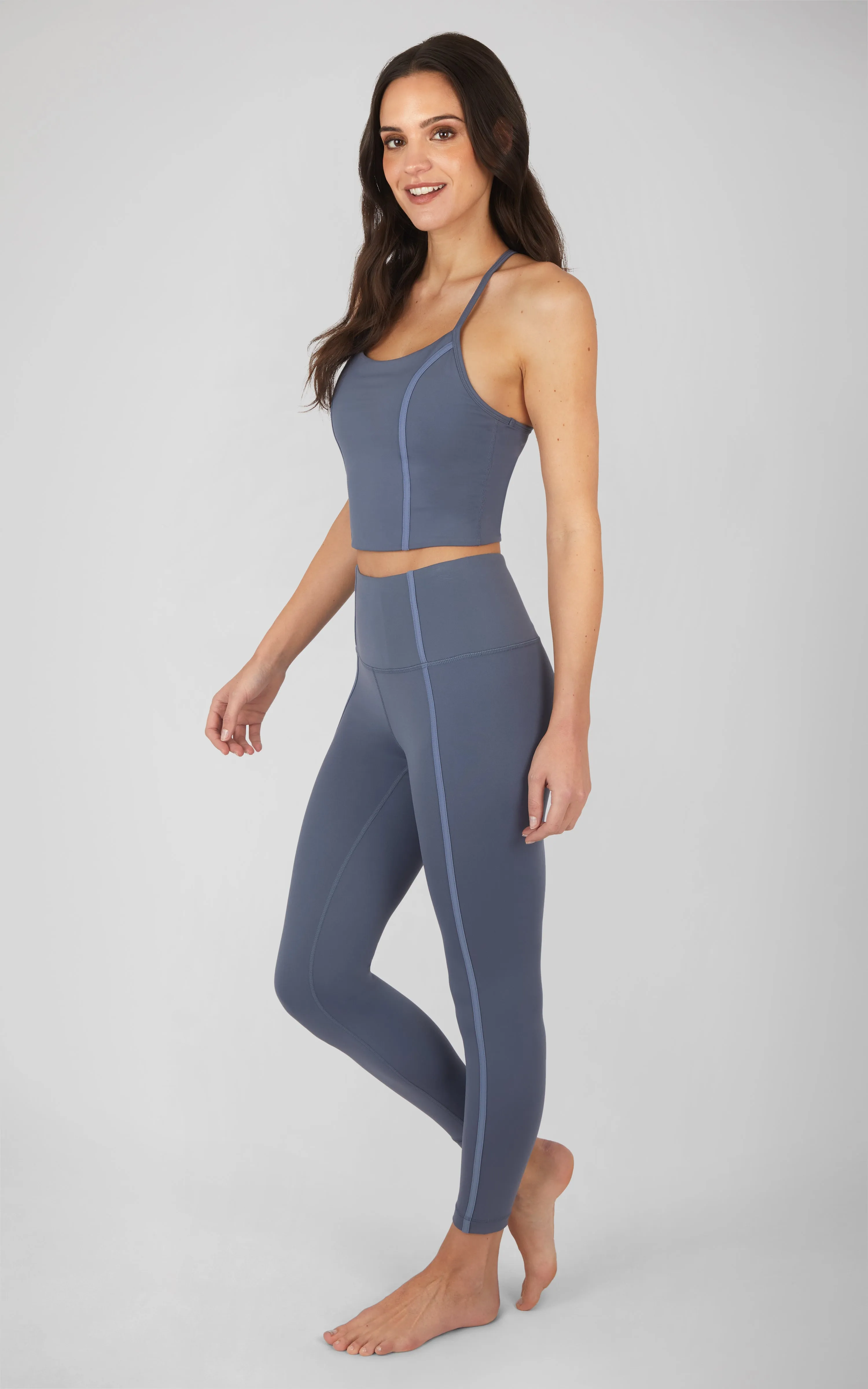 2 PC Lux Bra Tank and Ankle Legging Set
