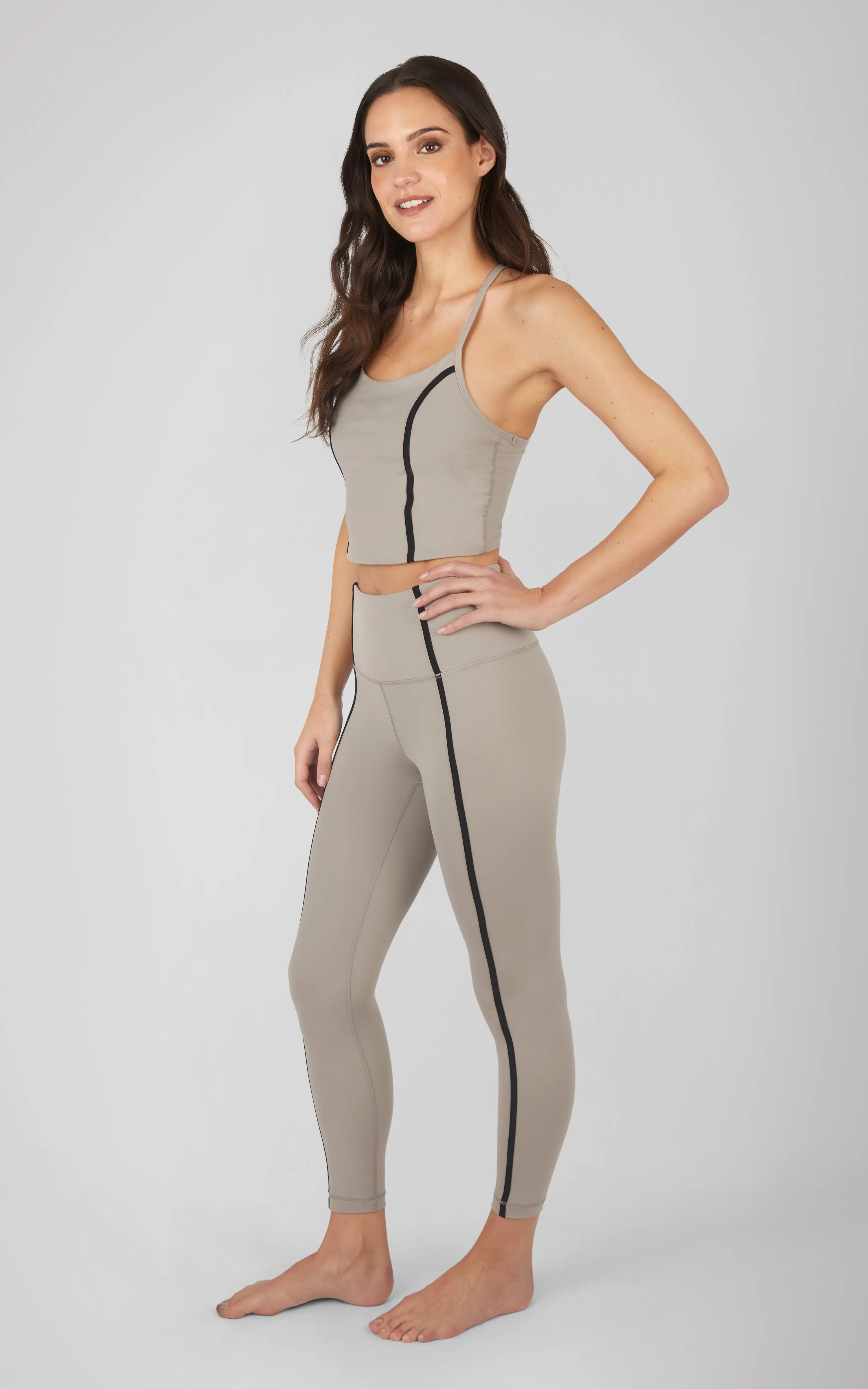 2 PC Lux Bra Tank and Ankle Legging Set