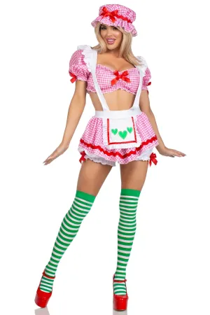 3 Piece Berry Babe Gingham Set