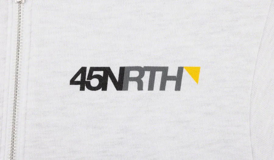 45NRTH Winter Wonder Zip Up Hoodie - Unisex Ash X-Large