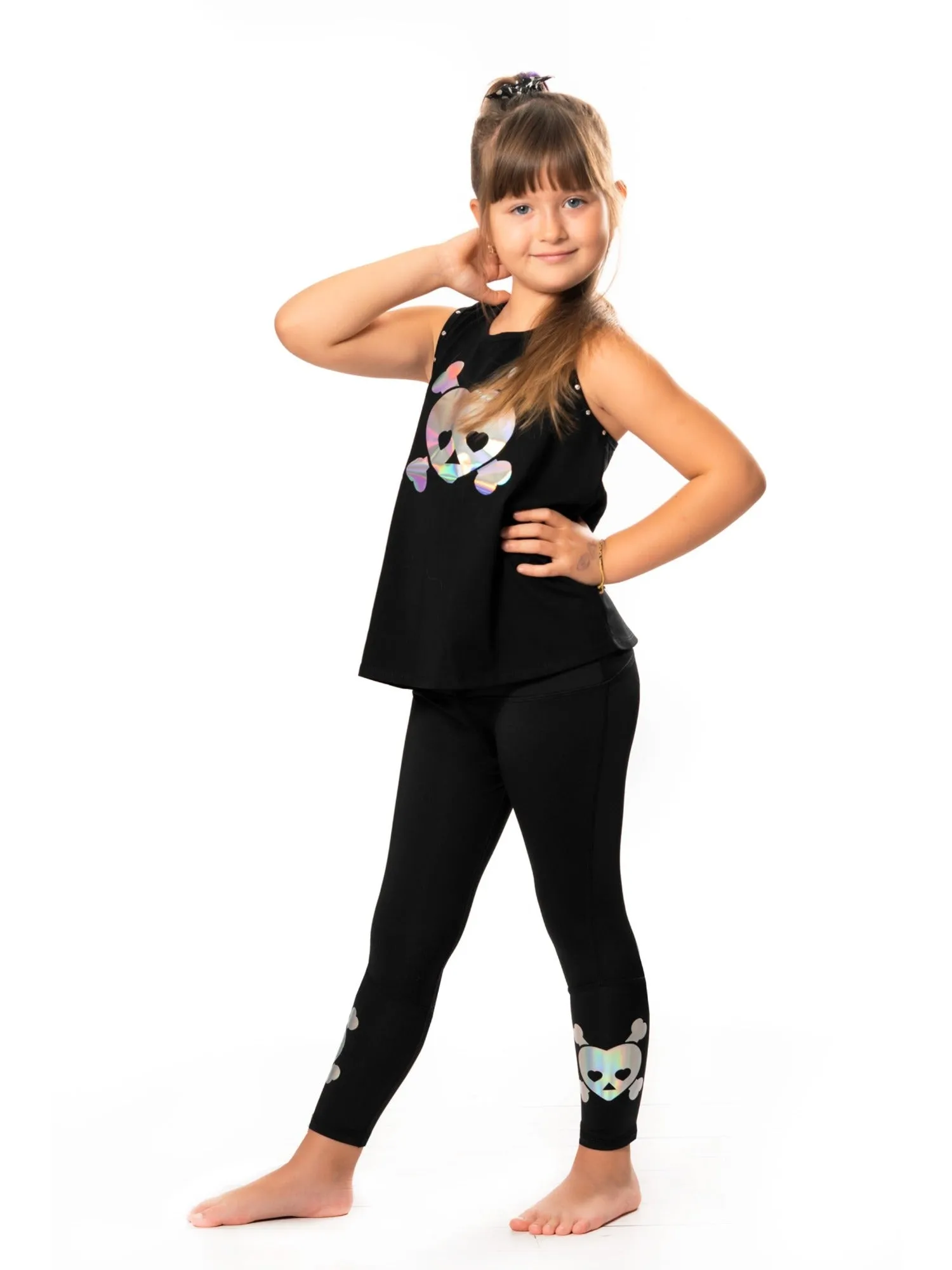 Aaliyah - Printed Activewear Capri Leggings