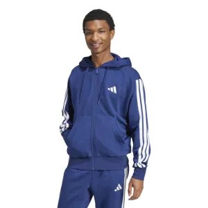 Adidas Mens Essentials Fleece 3-Stripes Full-Zip Hoodie