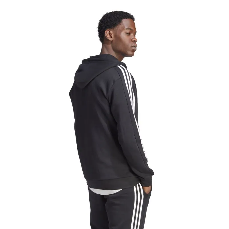 Adidas Mens Essentials Fleece 3-Stripes Full-Zip Hoodie