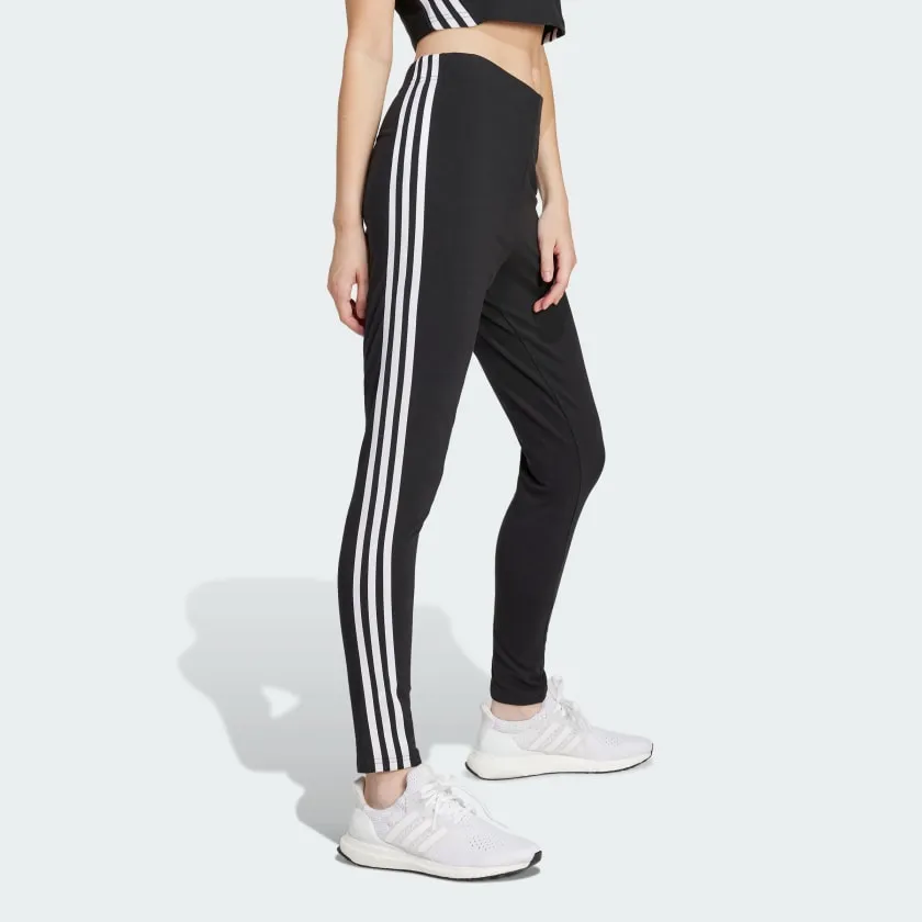 ADIDAS WOMEN'S FUTURE ICONS 3 STRIPES BLACK TIGHT