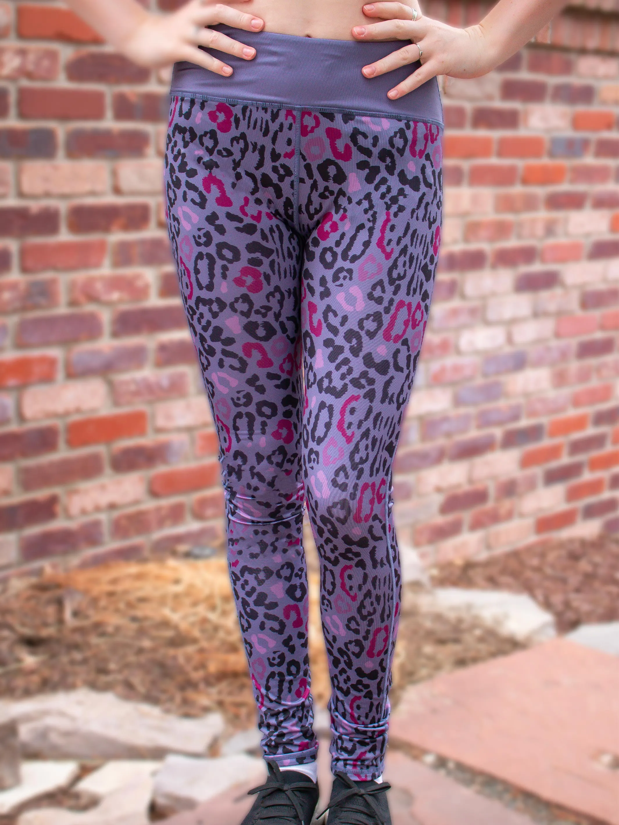 Ame Leopard Printed Activewear Leggings