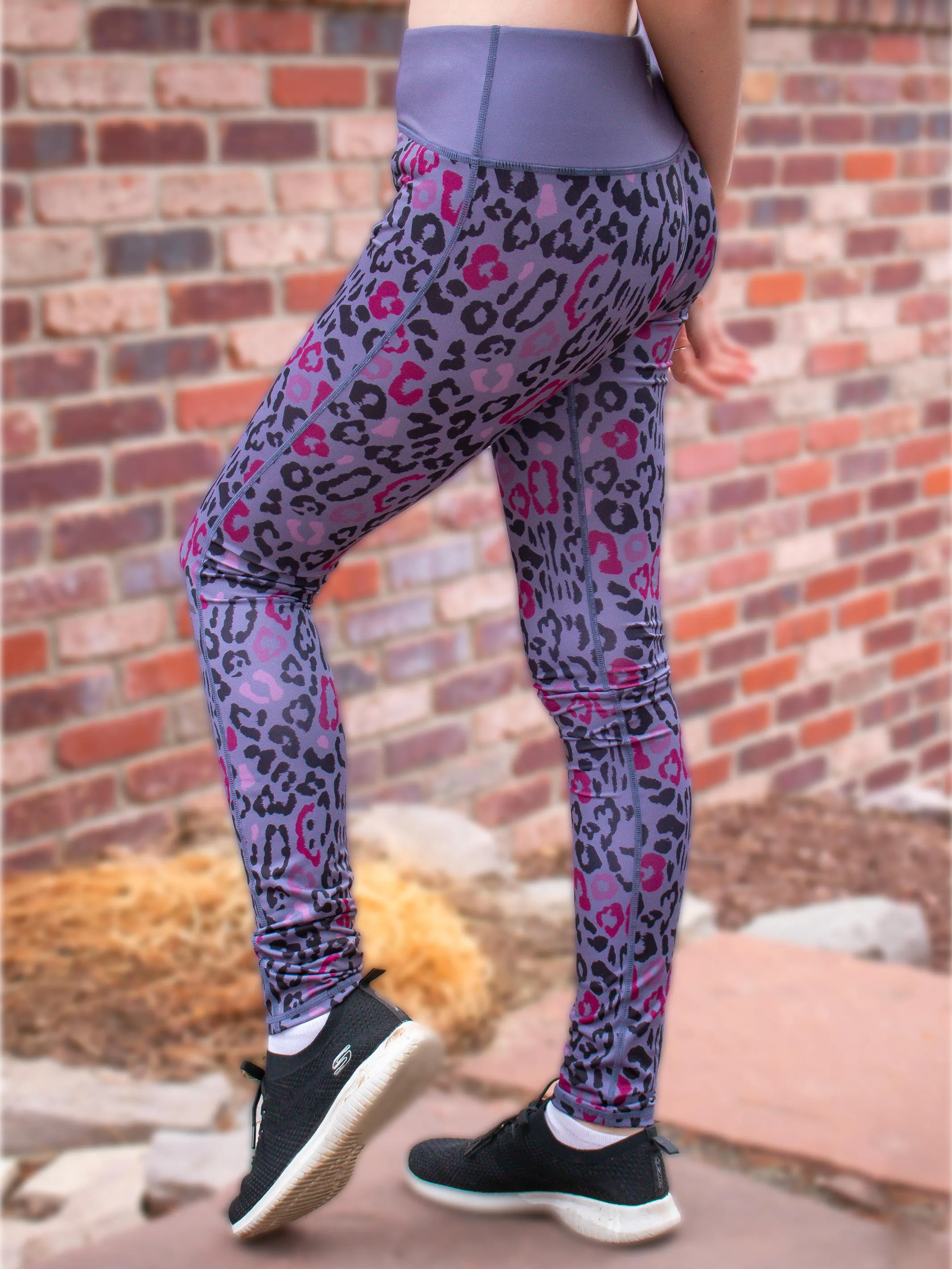 Ame Leopard Printed Activewear Leggings