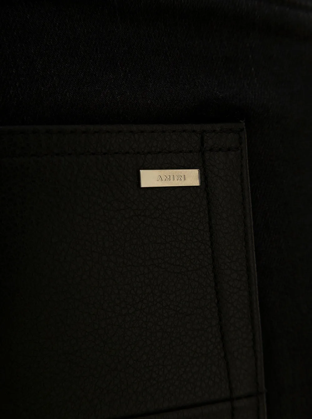 Amiri Mans Logo Plaque Tight Fit Jeans