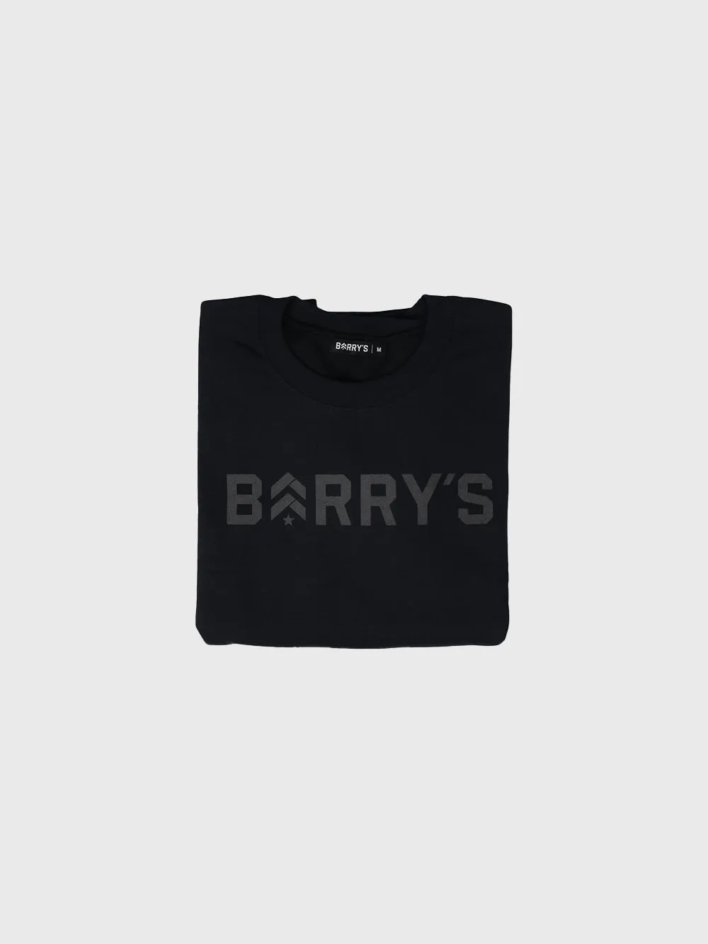 BARRY'S BLACK SLEEVELESS CREWNECK