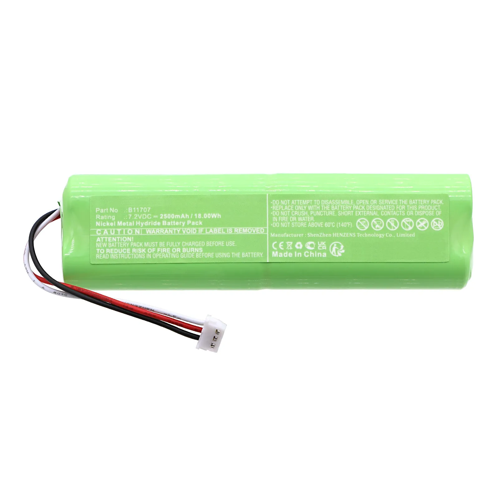 Batteries N Accessories BNA-WB-H19574 Medical Battery - Ni-MH, 7.2V, 2500mAh, Ultra High Capacity - Replacement for Medical Compression System B11707 Battery