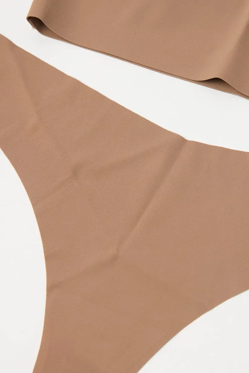 Beige Lingerie Set