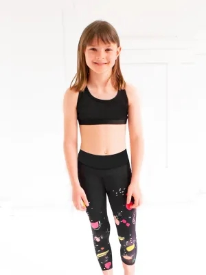 Bessie Fruit Printed Activewear Capri Leggings