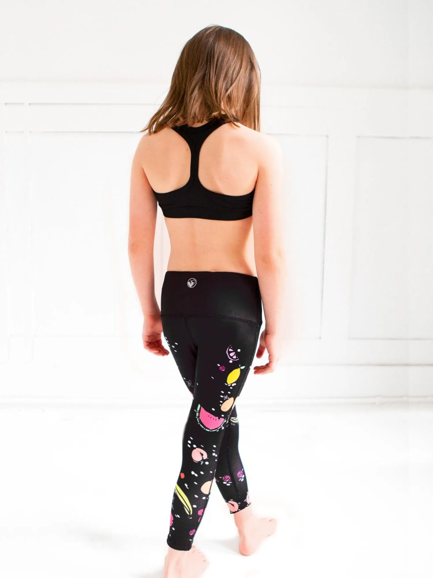 Bessie Fruit Printed Activewear Capri Leggings