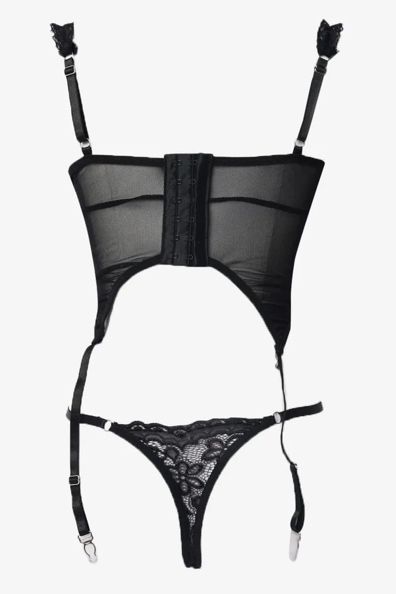 Black Lace Lingerie Set
