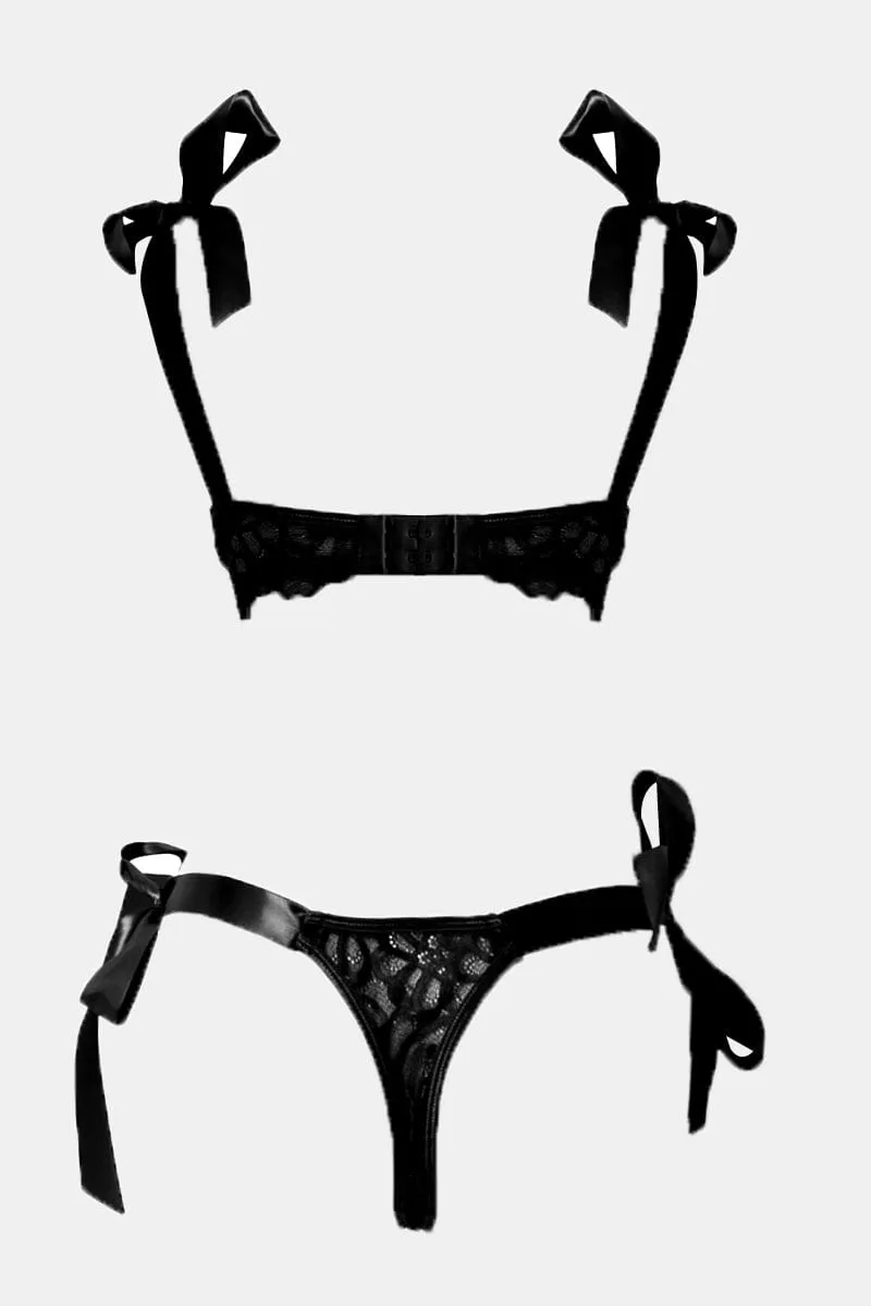 Black Lace Lingerie Set