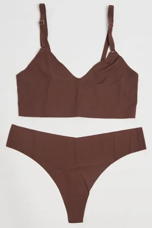 Brown Lingerie Set