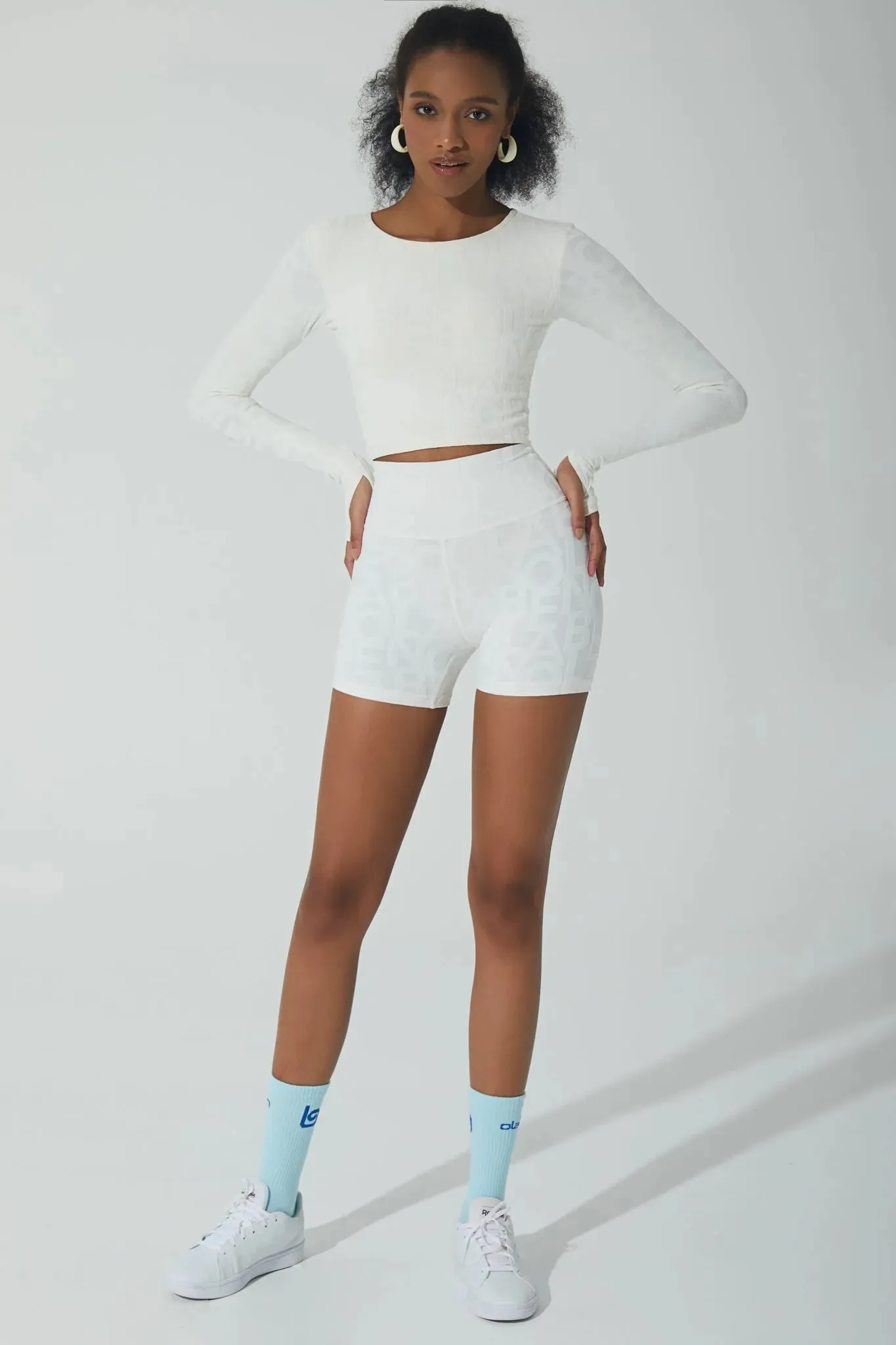 Classic Renée 3D Shorts 5” - Snow Dift