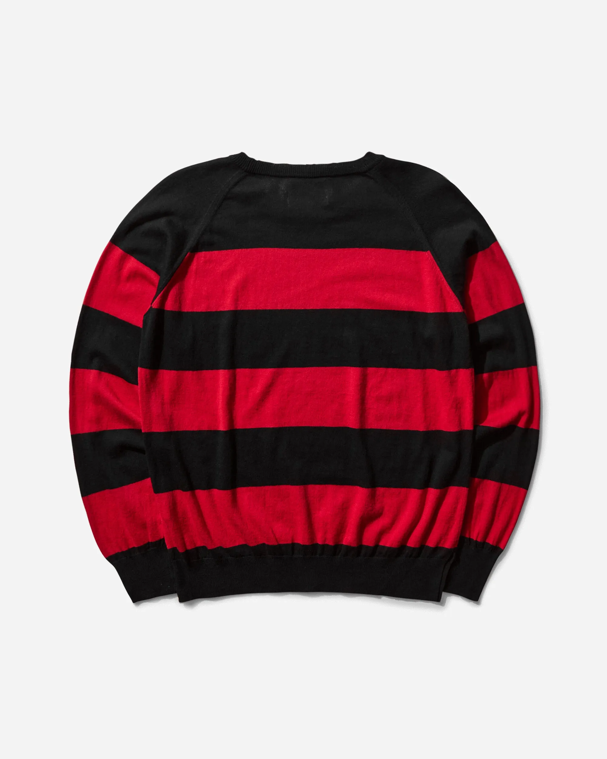 Damaged Stripe Jumper Black / Red