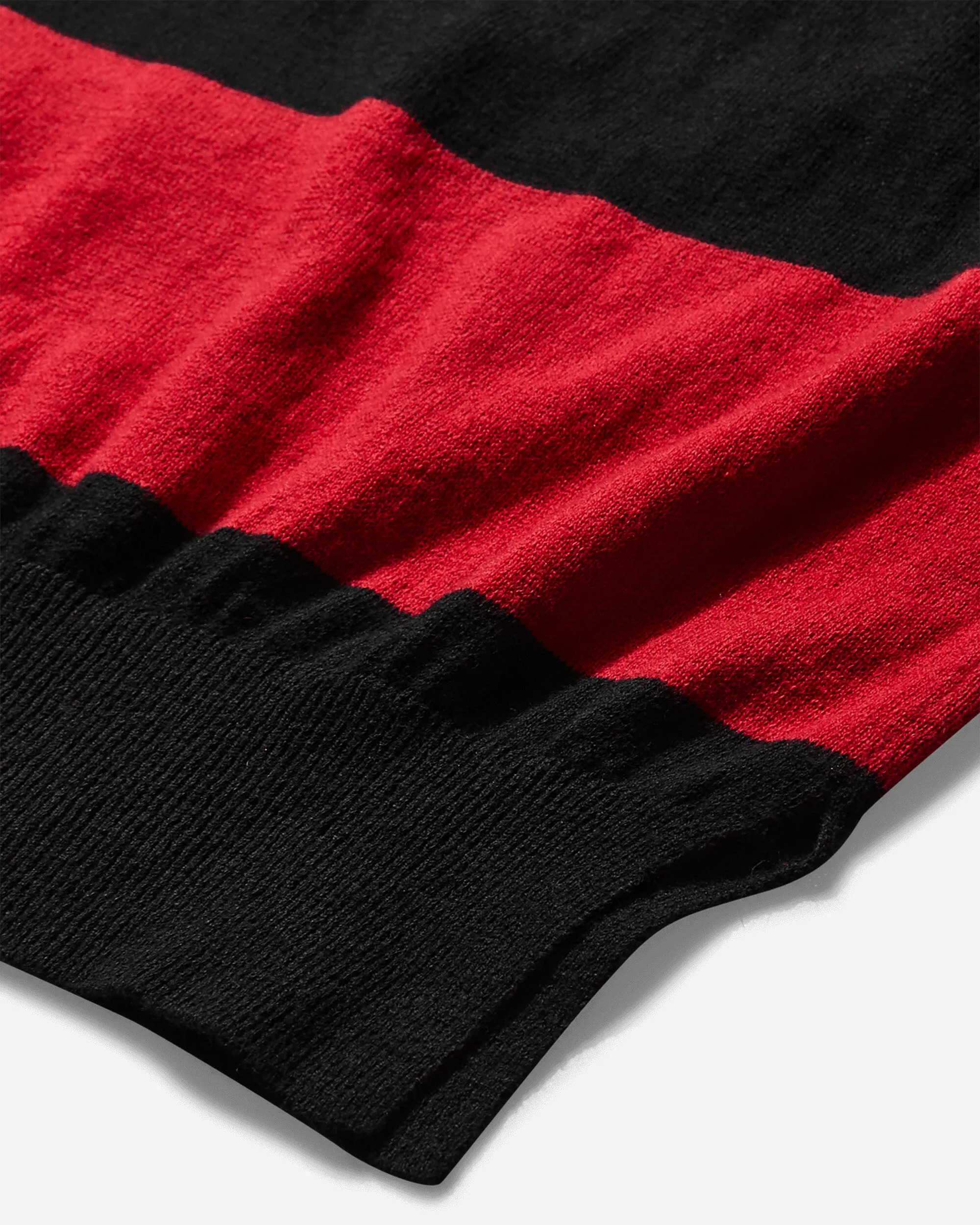 Damaged Stripe Jumper Black / Red