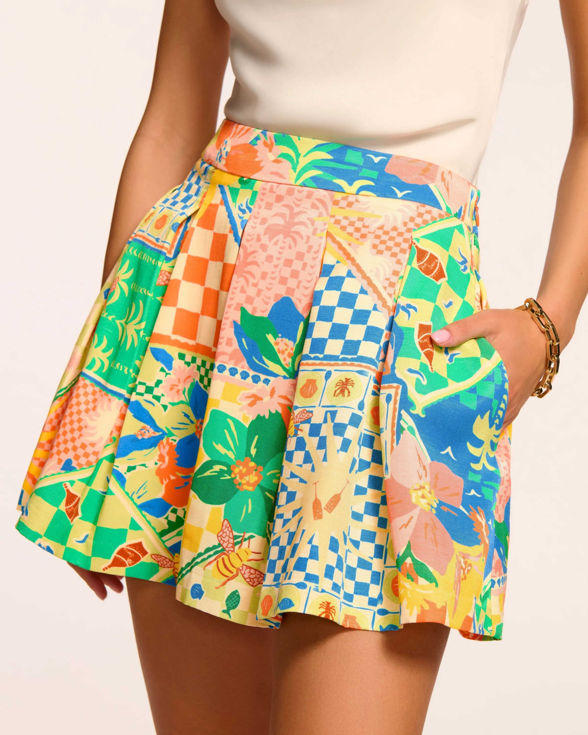Frankie Pleated Mini Skort
