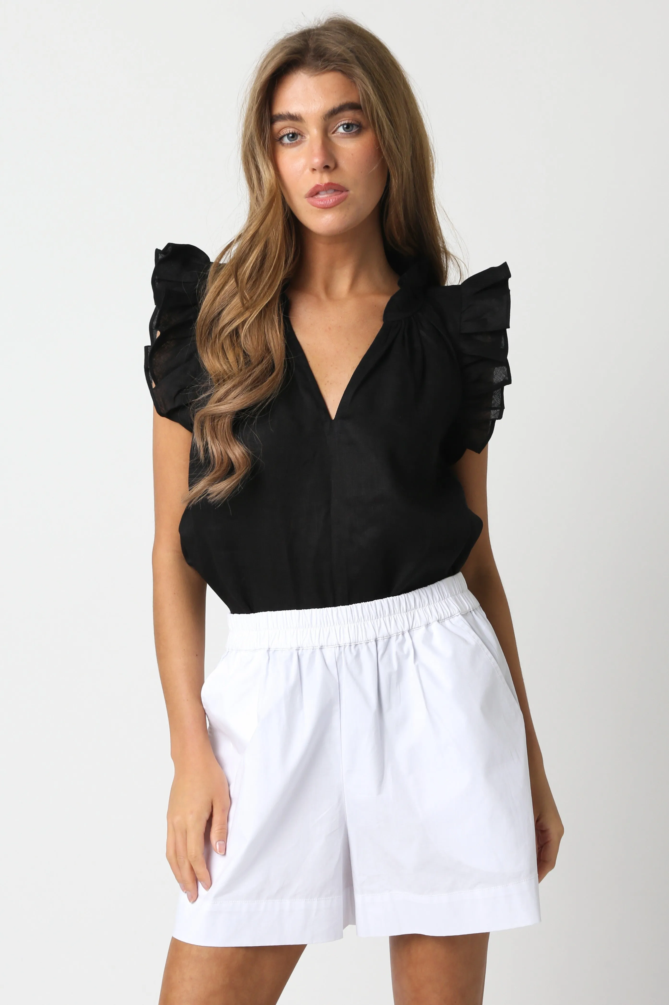HEIDI LINEN TOP