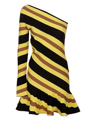 JW Anderson One-Shoulder Flared Mini Dress
