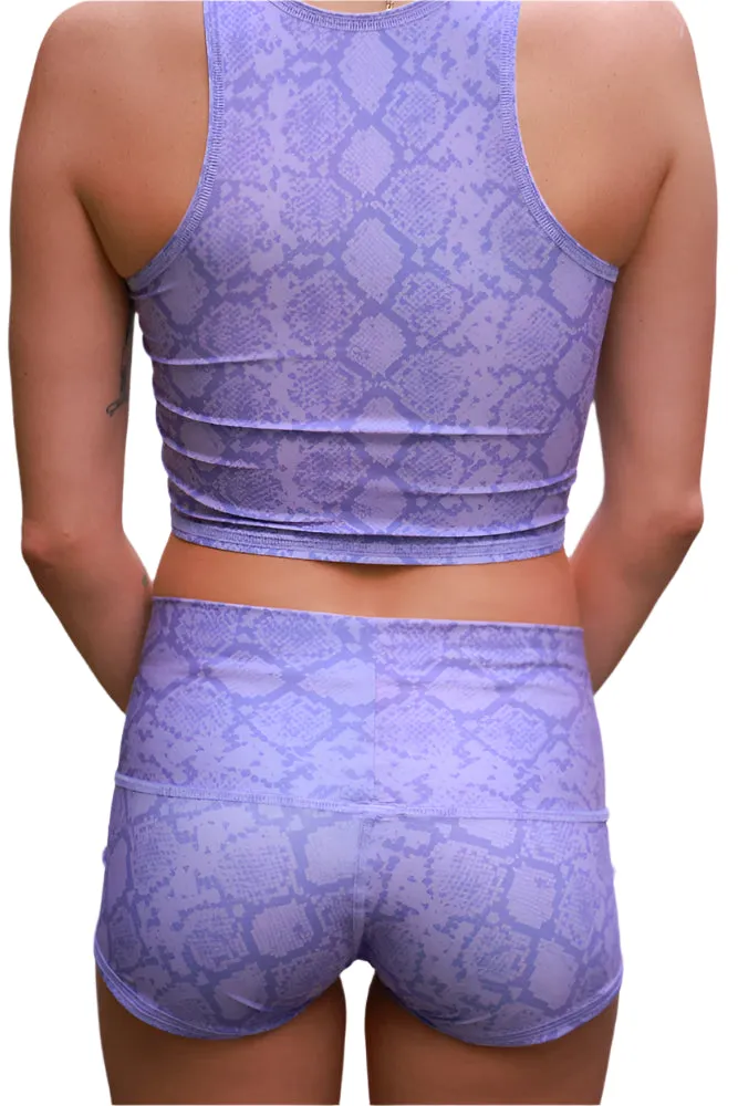 Lilac Snake UV-Protecting Sun Shorts