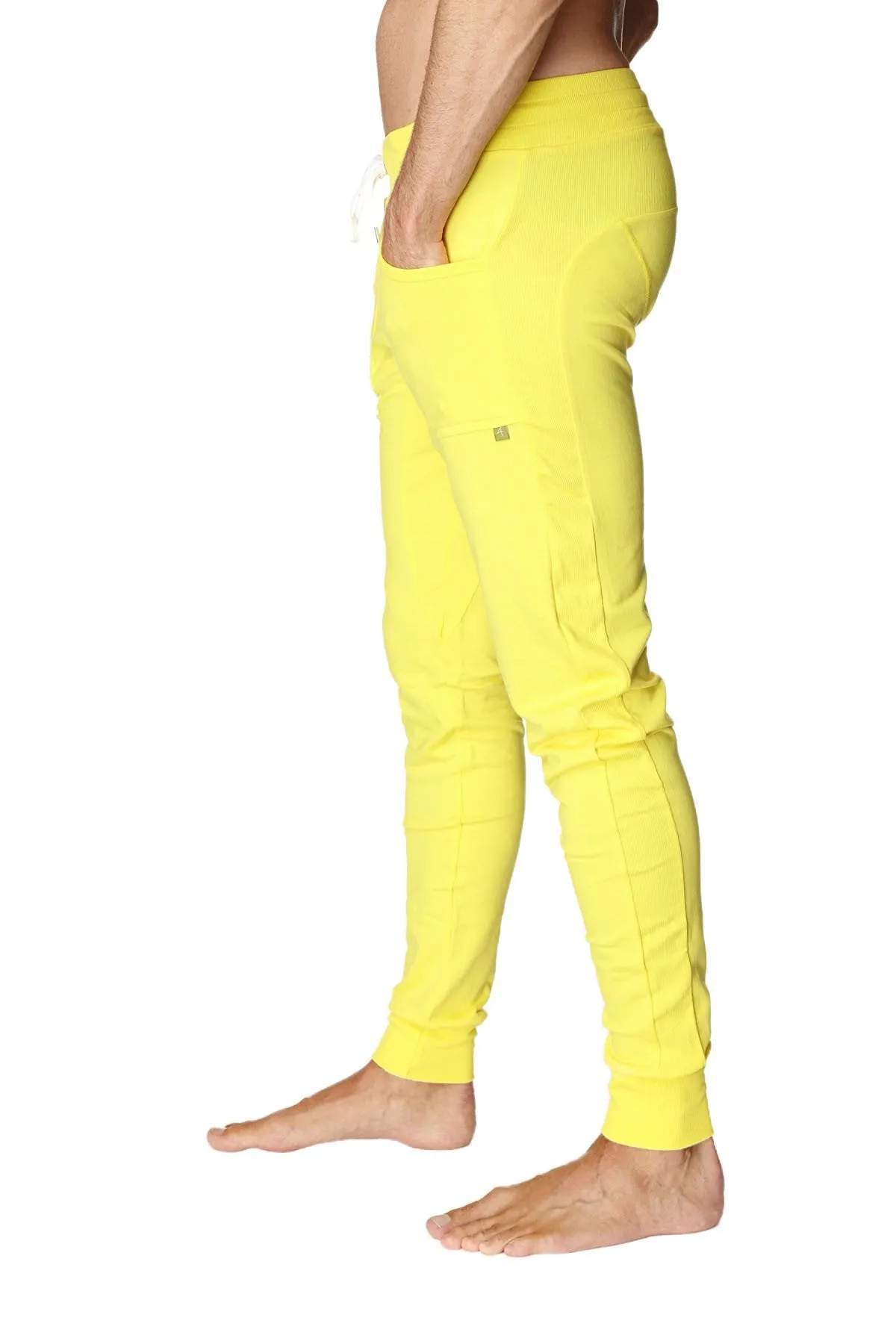 Long Cuffed Jogger & Yoga Sweat Pants (Tropic Yellow)