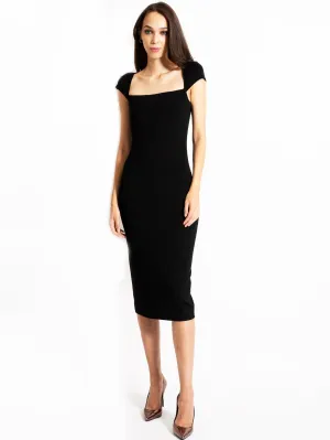 Long Fitted Black Dress