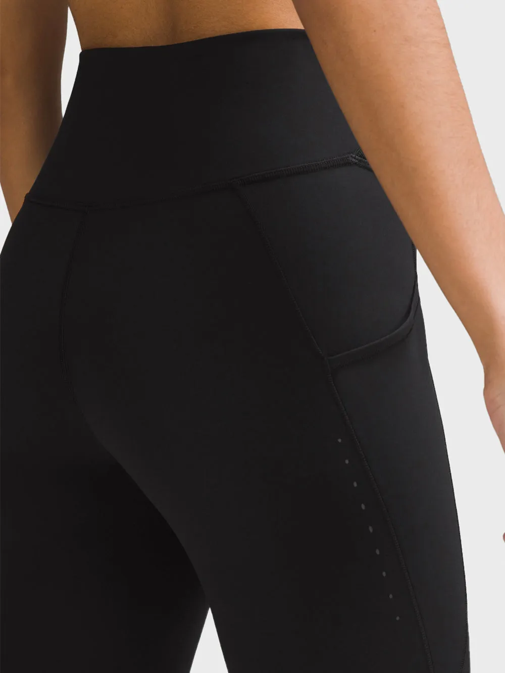 LULULEMON BLK FAST AND FREE HR 23