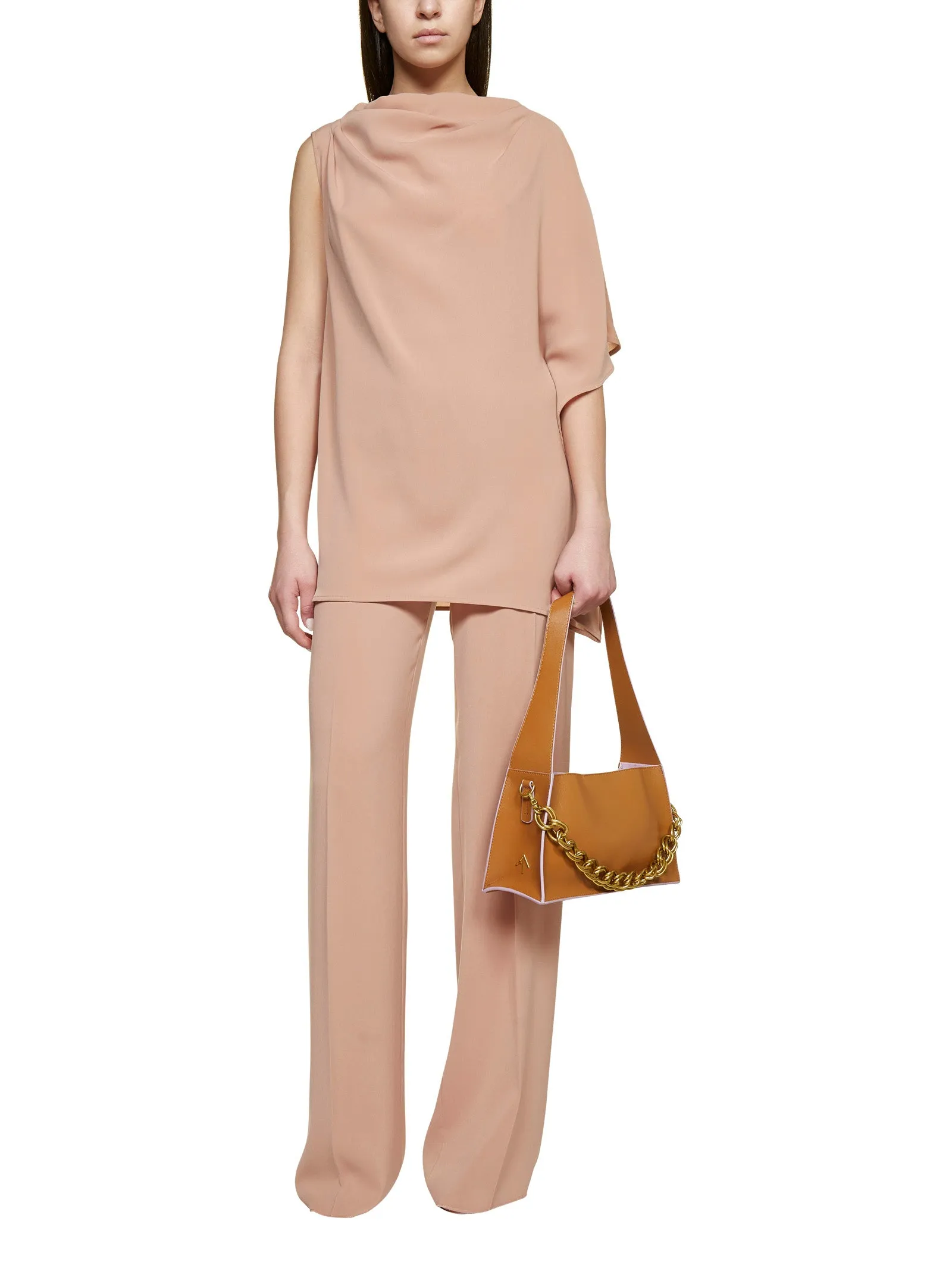 Max Mara Studio Draped One Shoulder Blouse
