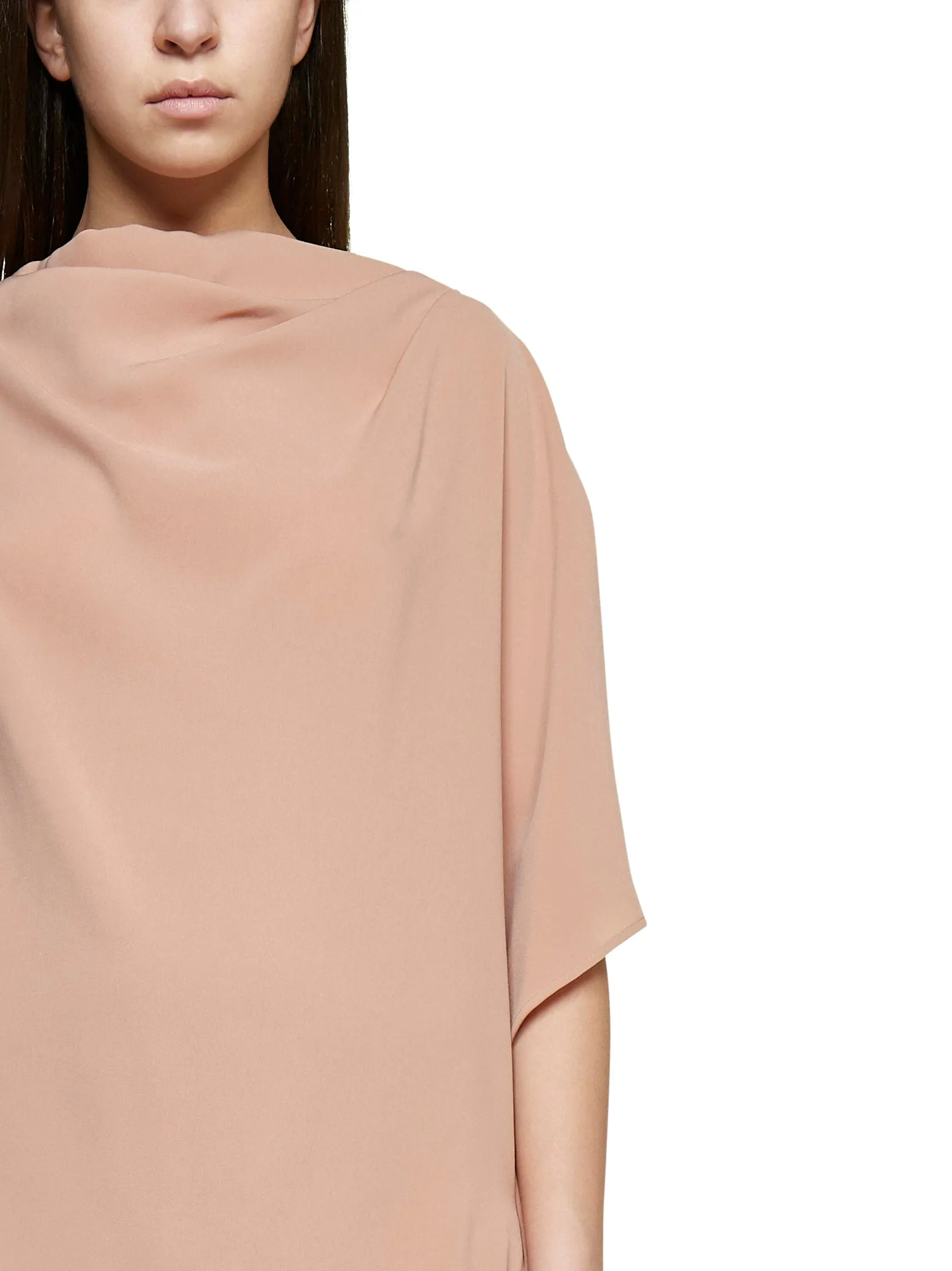 Max Mara Studio Draped One Shoulder Blouse