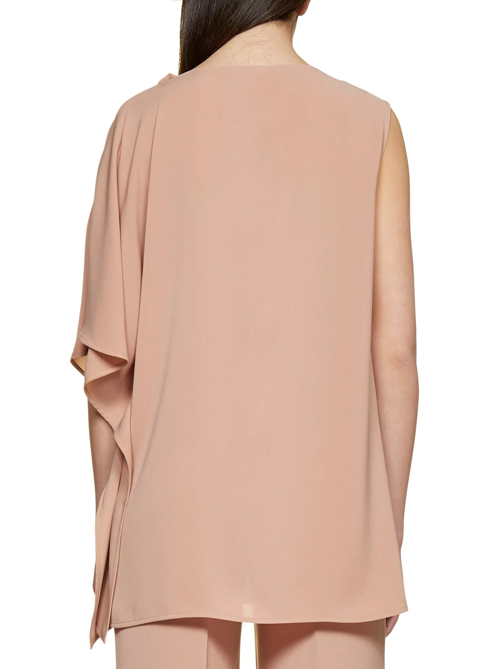 Max Mara Studio Draped One Shoulder Blouse