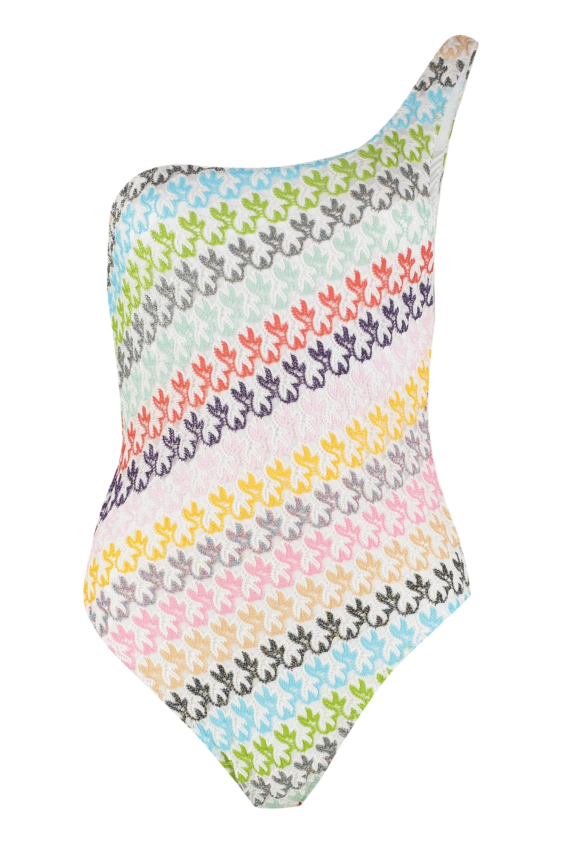 Missoni Mare One-Shoulder Swimsuit