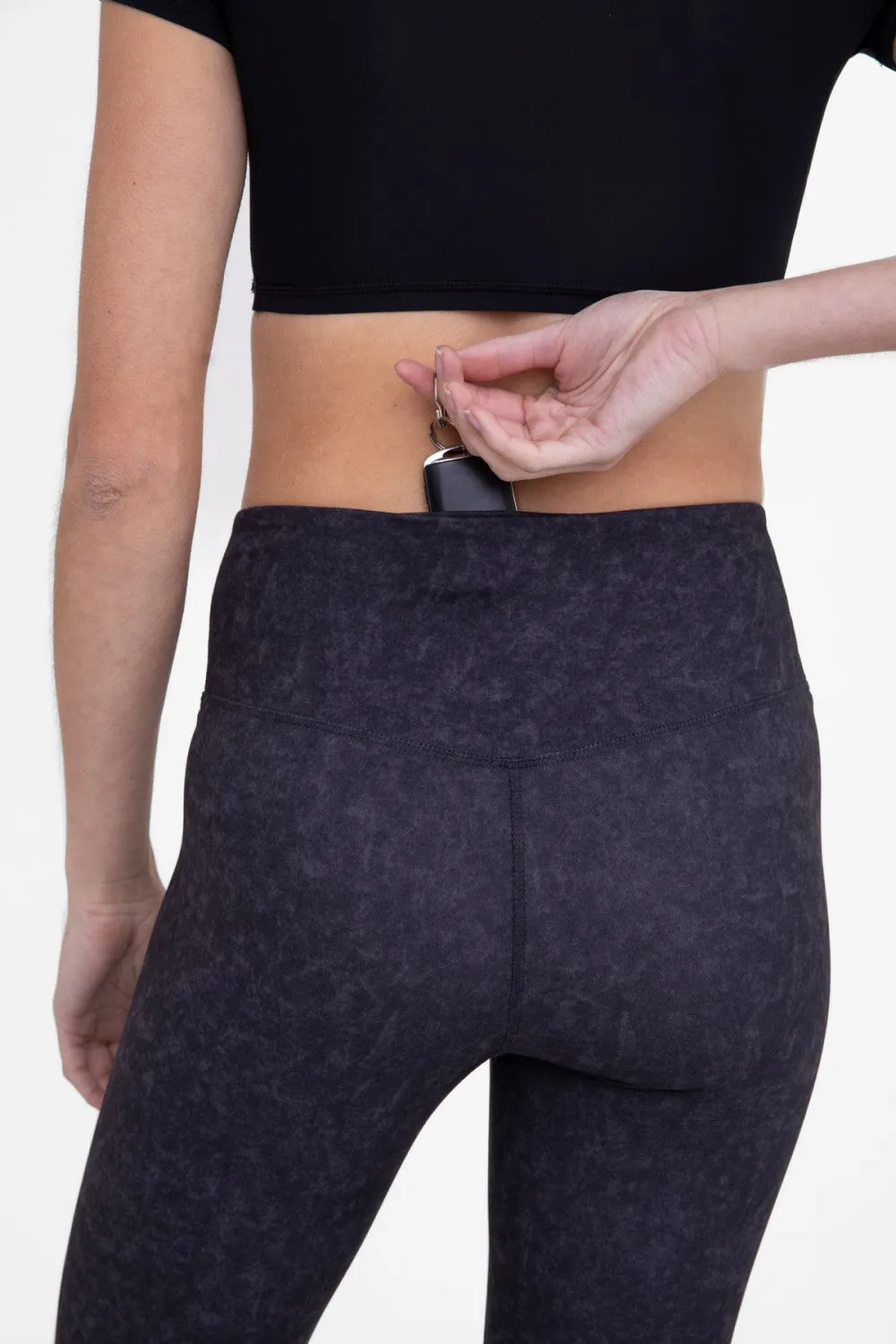 Mono B Muted Watercolor Flared Legging BP626