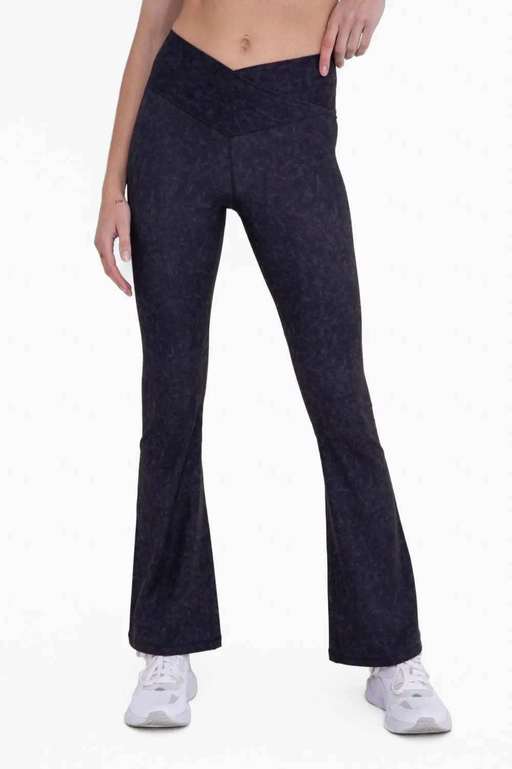 Mono B Muted Watercolor Flared Legging BP626