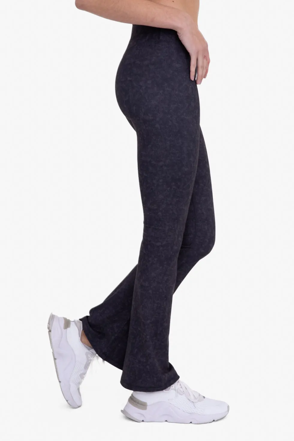 Mono B Muted Watercolor Flared Legging BP626