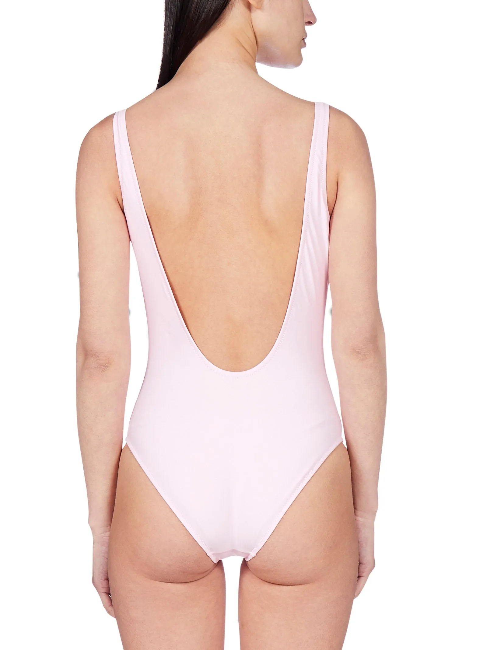 Moschino Logo Print One-Piece Swimsuit