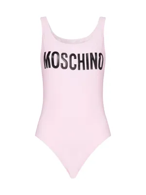 Moschino Logo Print One-Piece Swimsuit