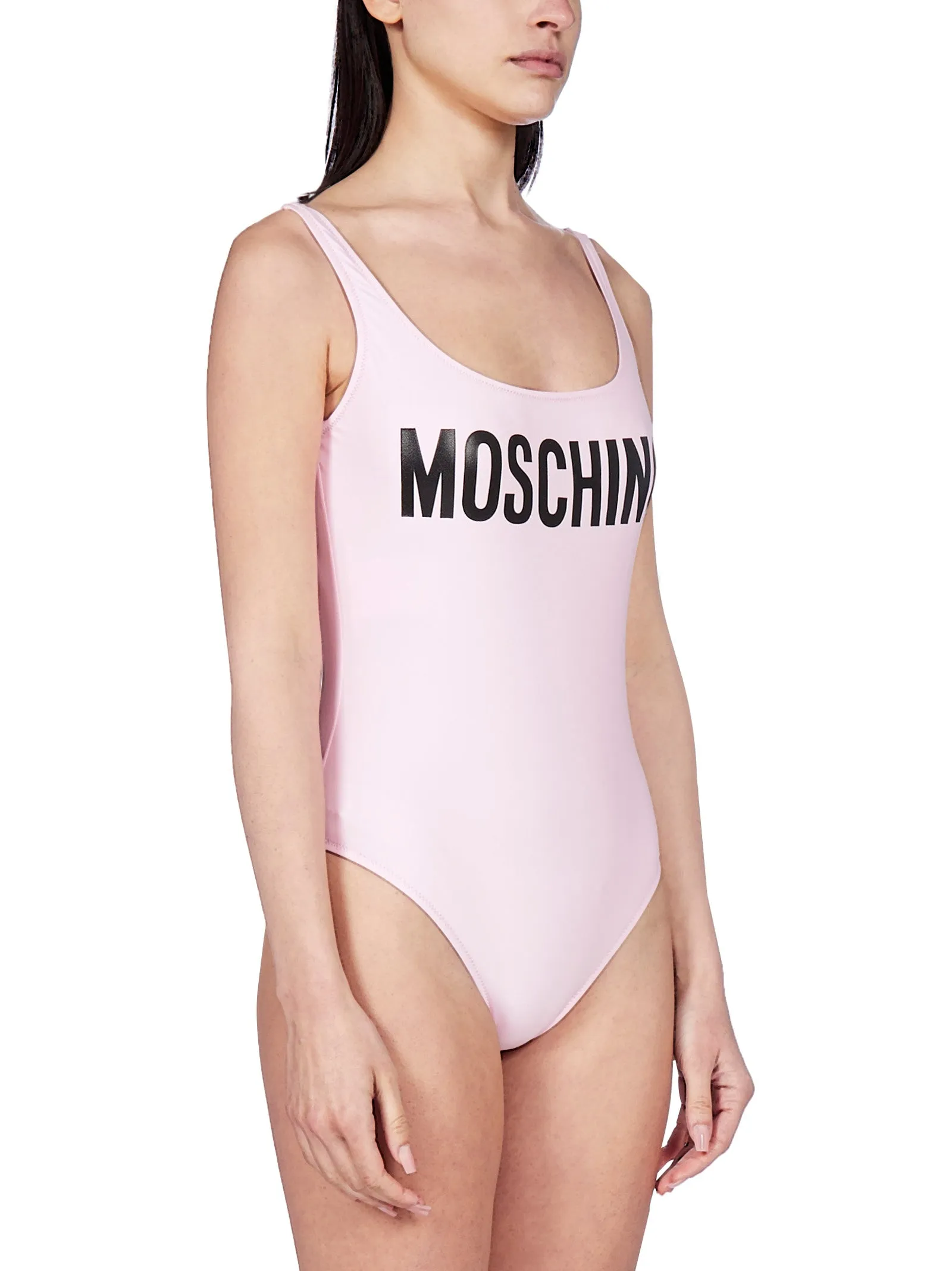 Moschino Logo Print One-Piece Swimsuit
