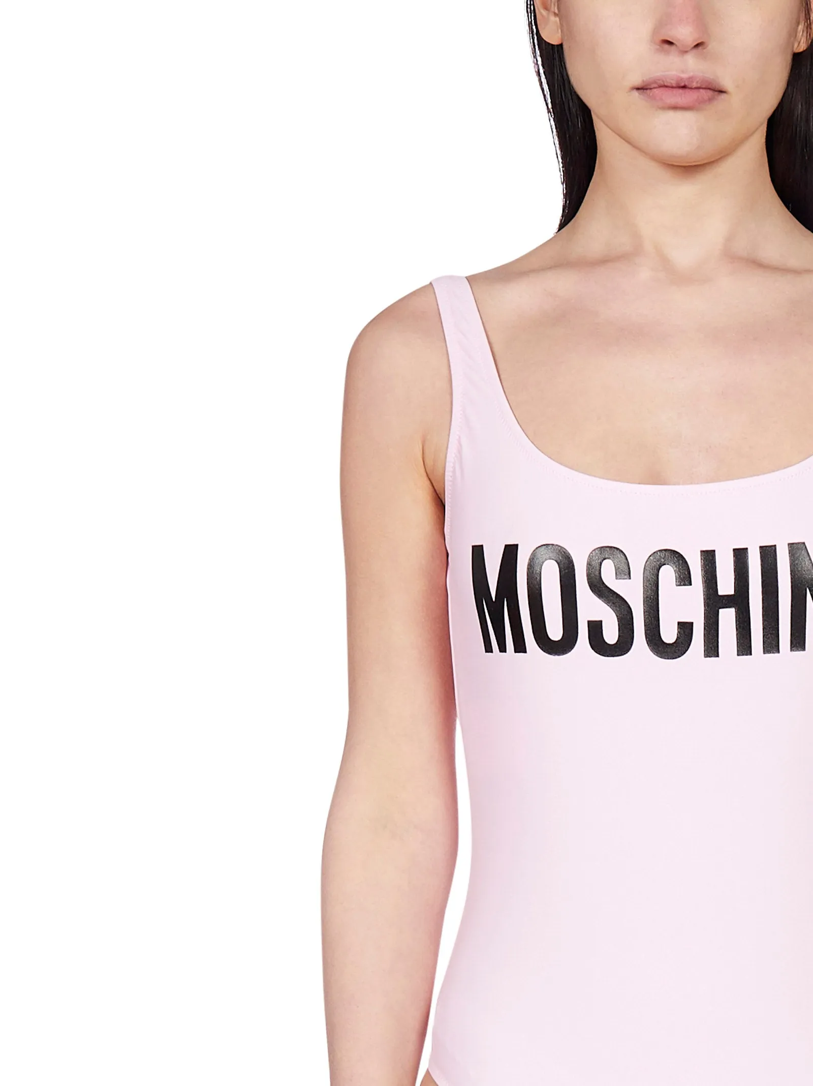 Moschino Logo Print One-Piece Swimsuit