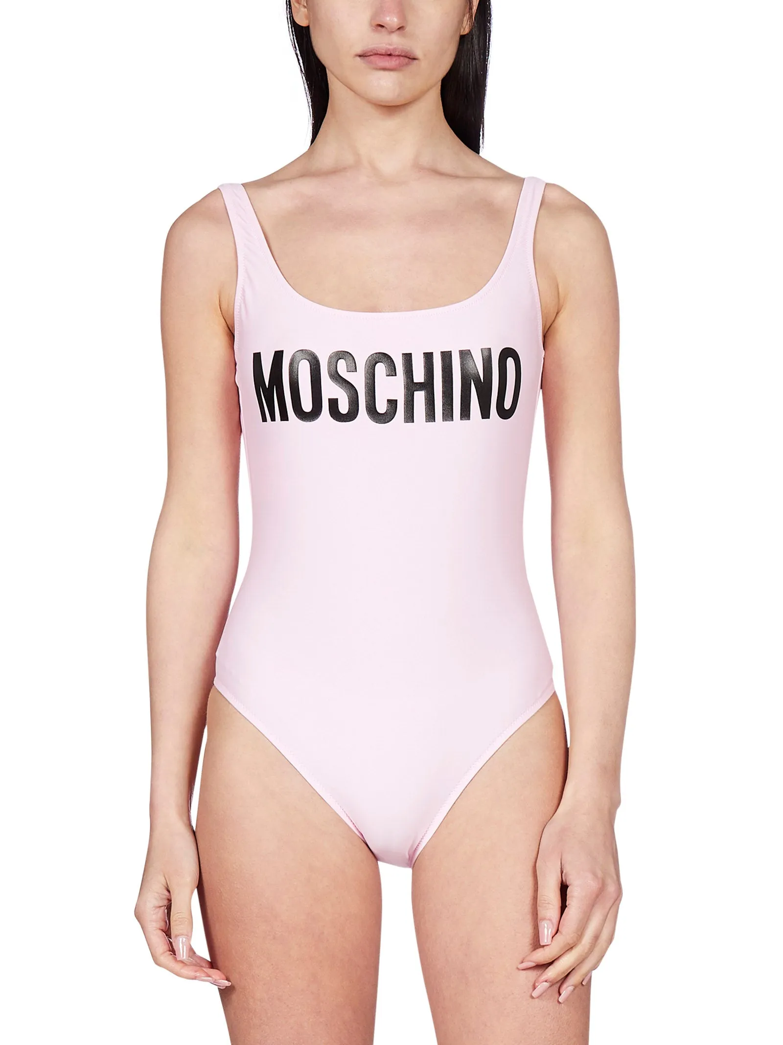 Moschino Logo Print One-Piece Swimsuit