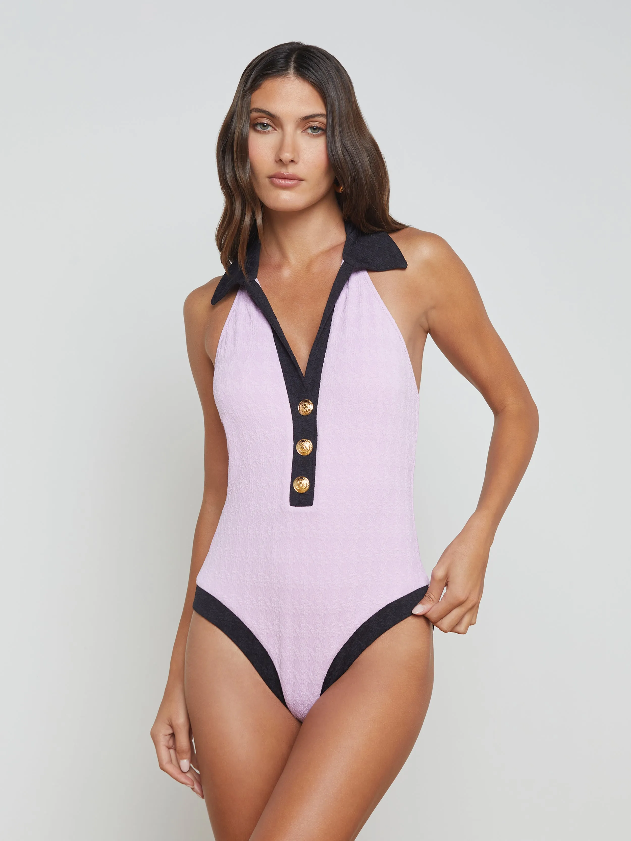 Natalya Collared One-Piece
