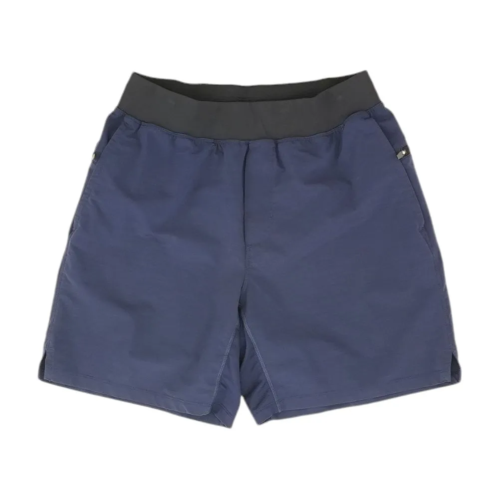 Navy Solid Active Shorts