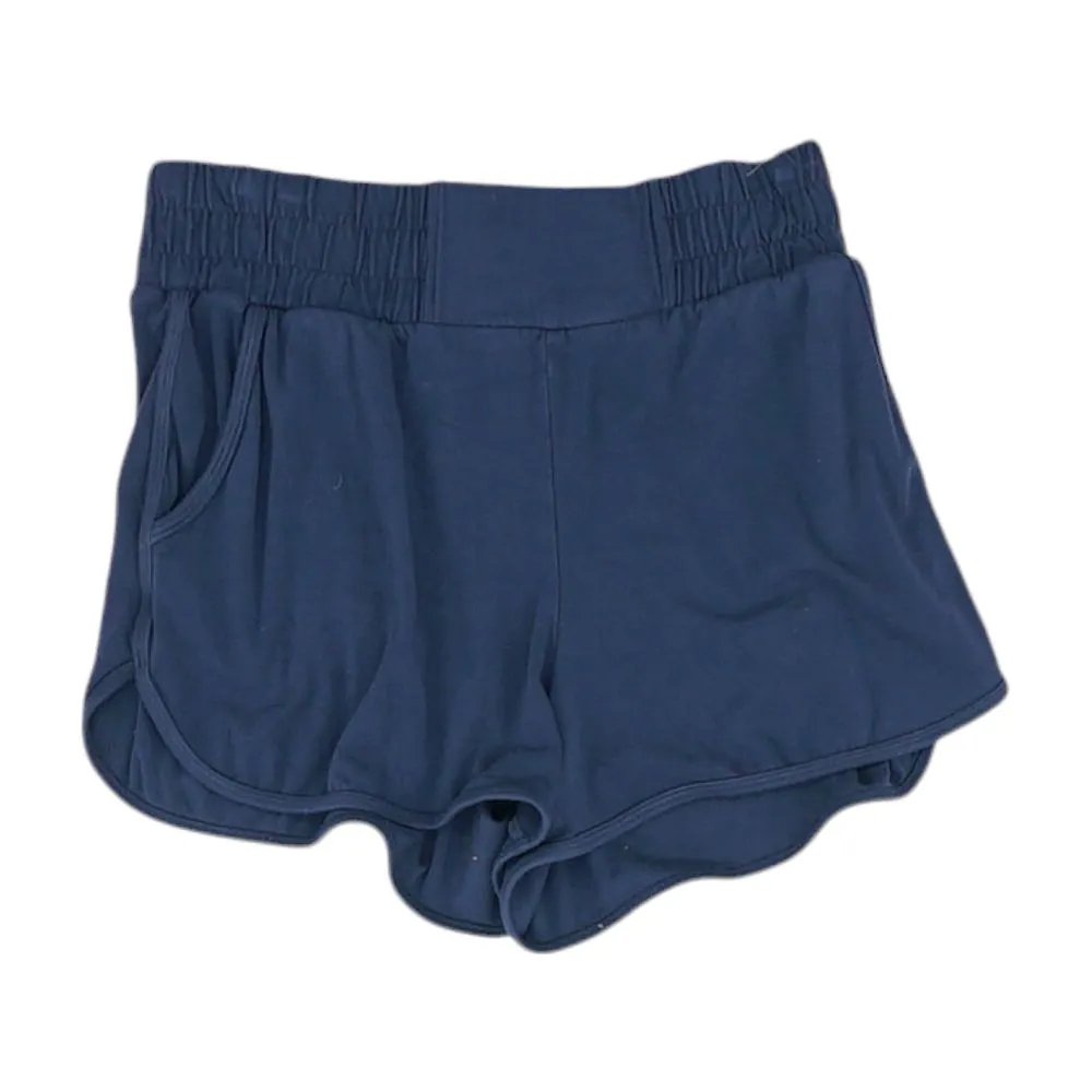 Navy Solid Active Shorts