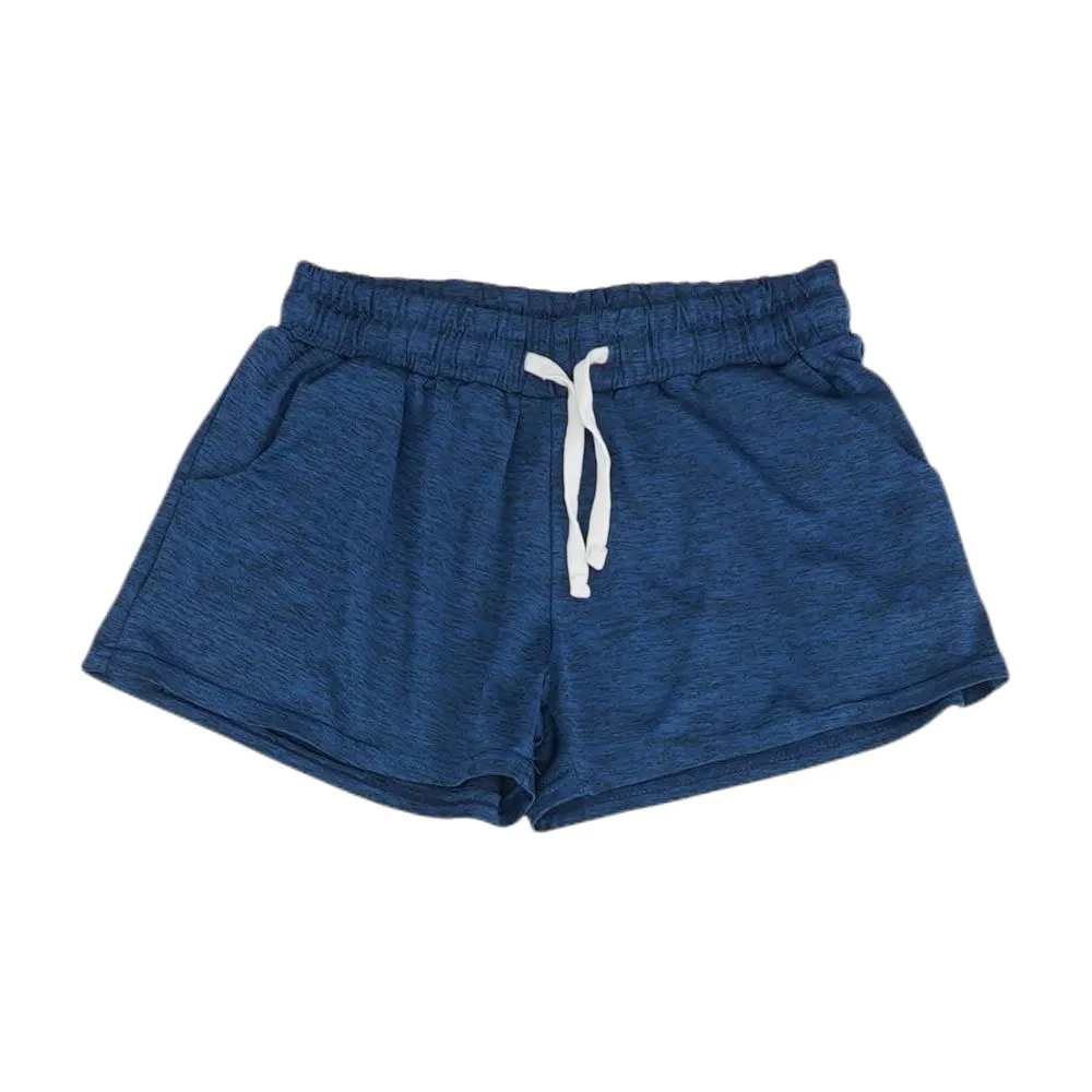 Navy Solid Active Shorts