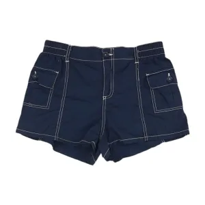 Navy Solid Active Shorts