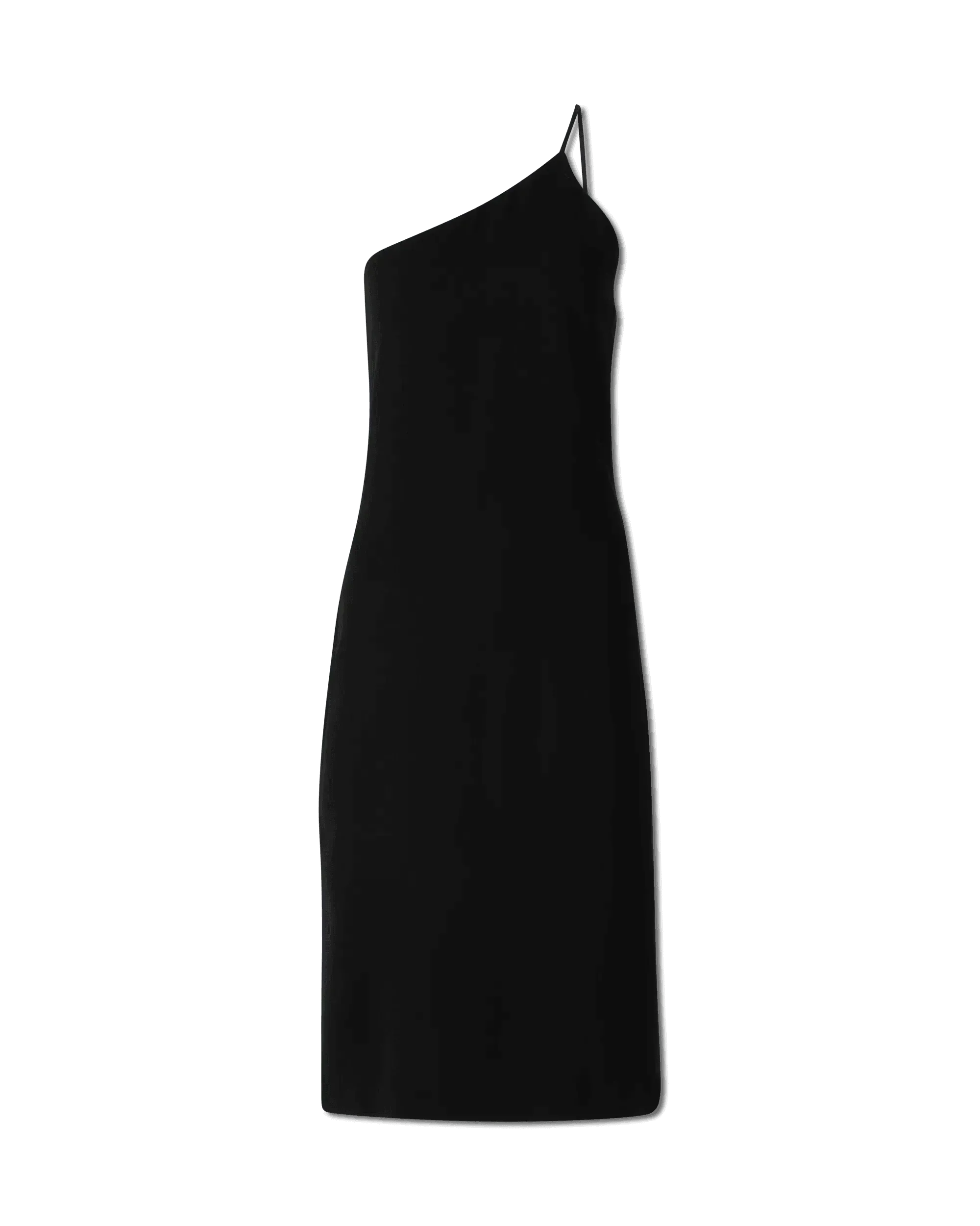 One Shoulder Crepe Dress
